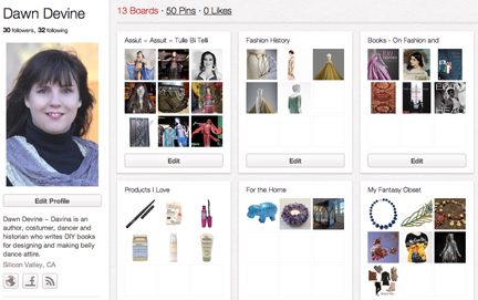 PinterestScreenShot Screenshot of my Pinterest profile